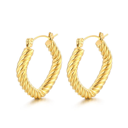 Twisted Square Earrings
