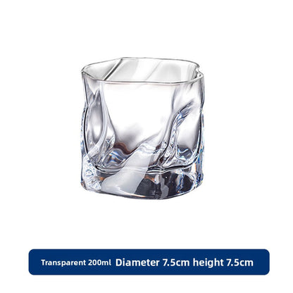 Twisted Whisky Glass Household Drinking Cup