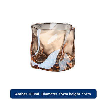 Twisted Whisky Glass Household Drinking Cup