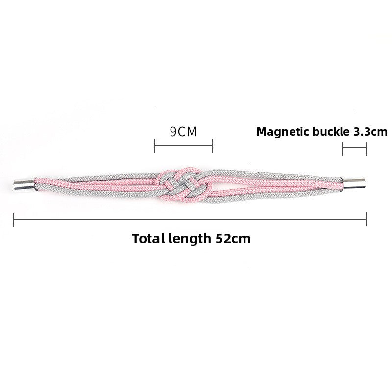 Two-Color Braided Magnetic Curtain Tieback Strap