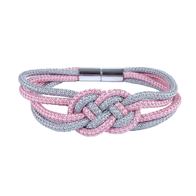Two-Color Braided Magnetic Curtain Tieback Strap