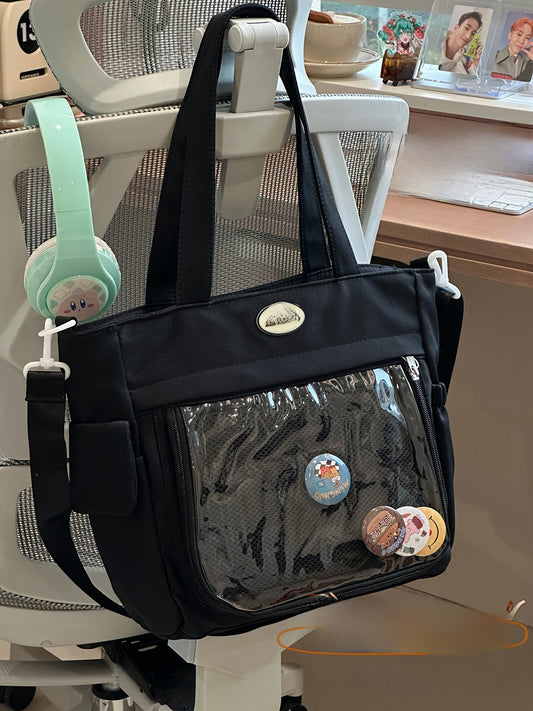 Two-dimensional large-capacity tote bag