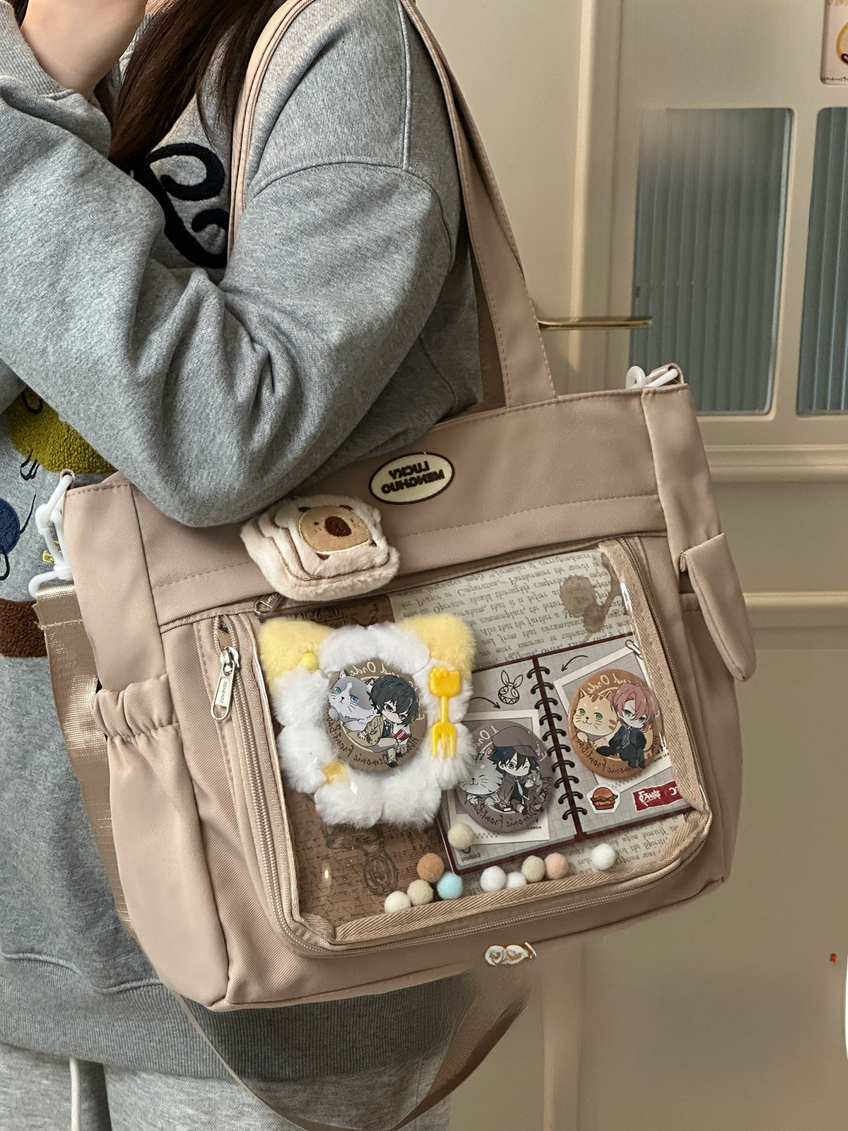 Two-dimensional large-capacity tote bag