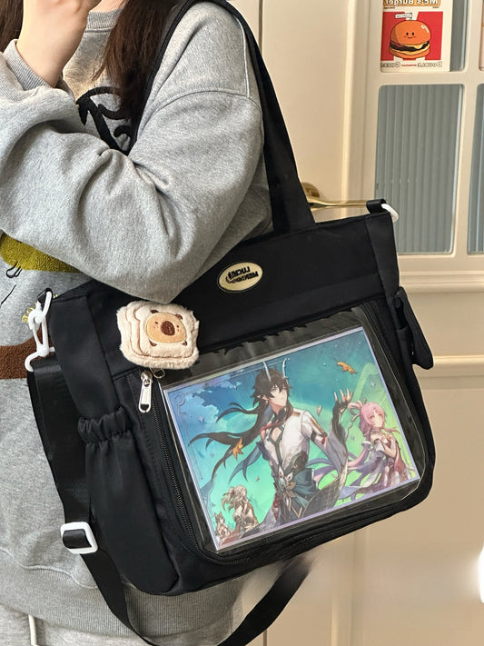 Two-dimensional large-capacity tote bag