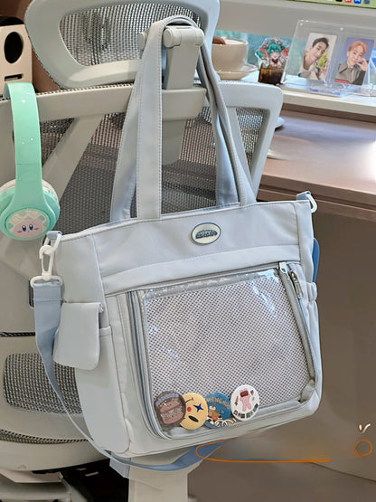 Two-dimensional large-capacity tote bag