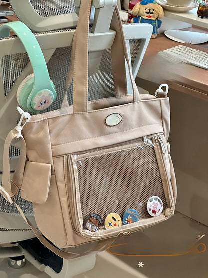 Two-dimensional large-capacity tote bag