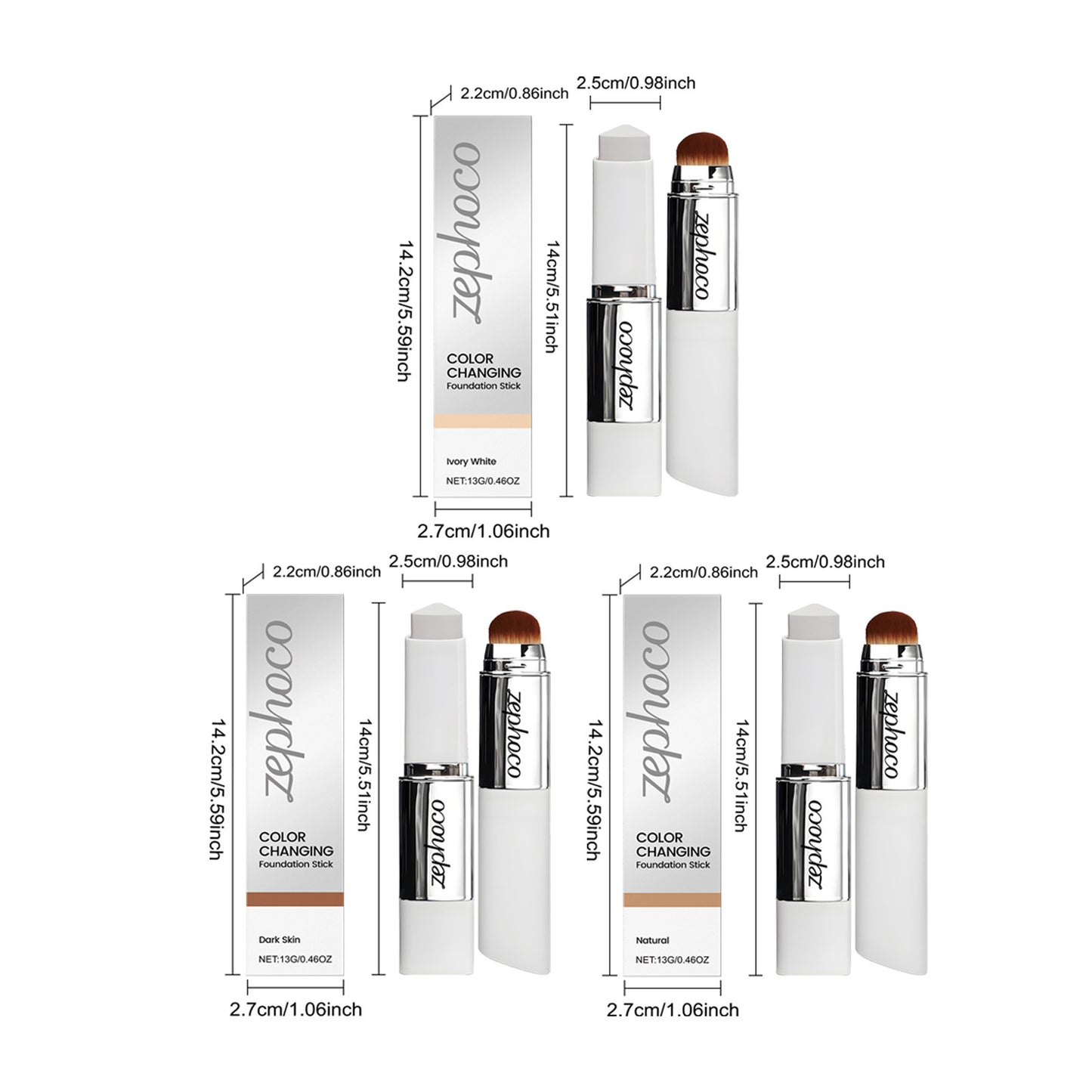 Two-in-One Color-Changing Foundation Stick