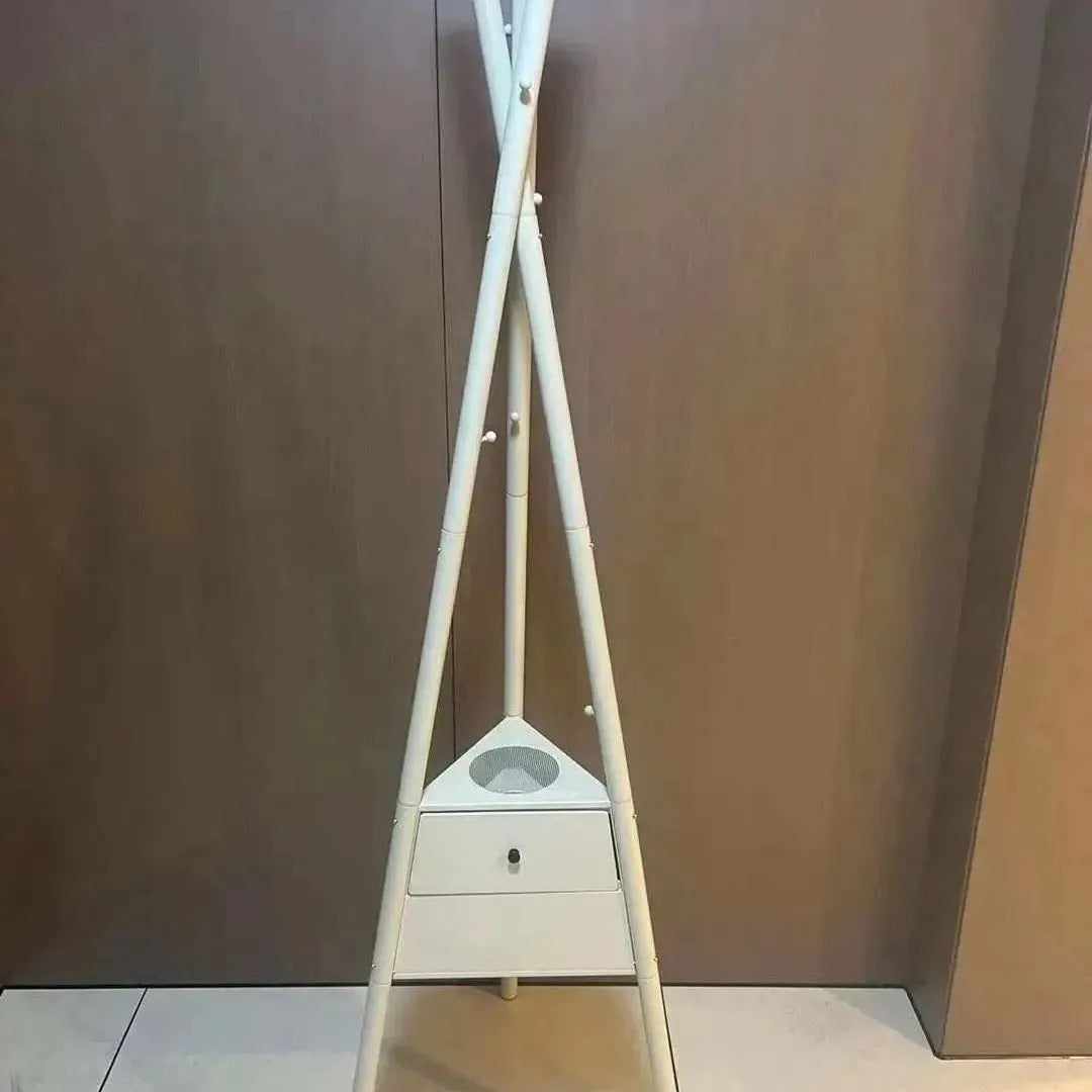 Two-Layer Iron Clothes Rack for Robes and Aromatherapy