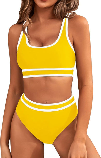 Two-piece bikini women's swimming suit
