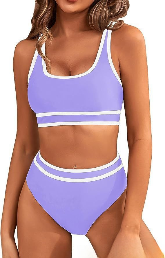 Two-piece bikini women's swimming suit