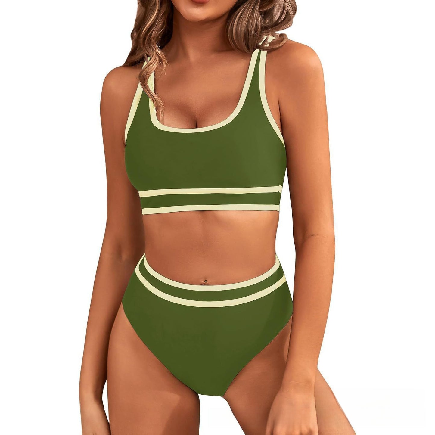 Two-piece bikini women's swimming suit