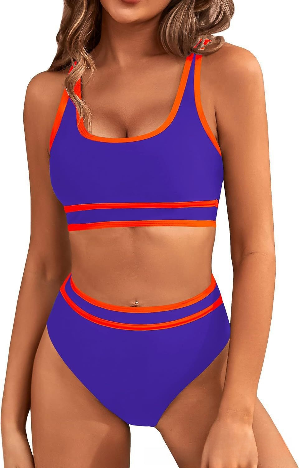 Two-piece bikini women's swimming suit