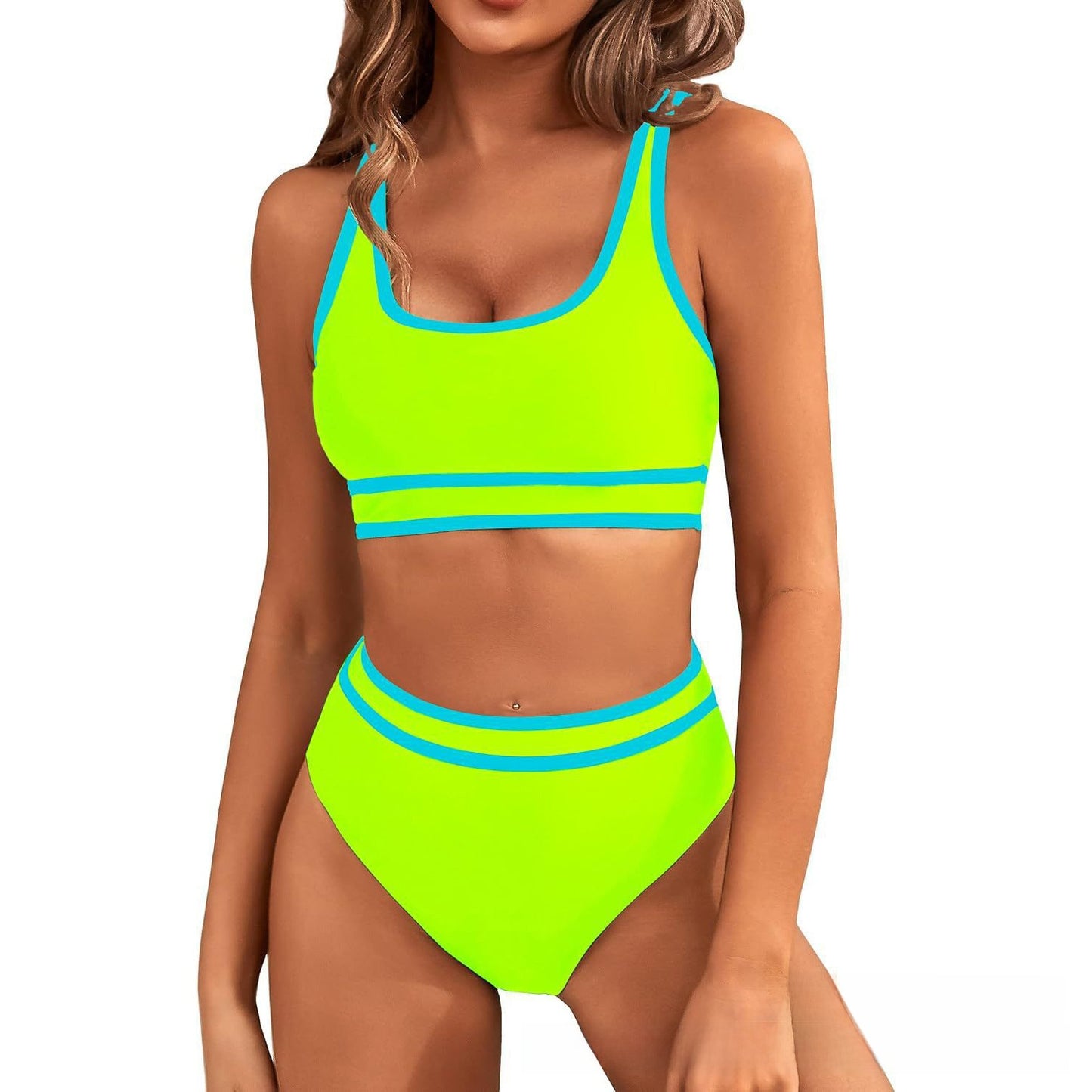 Two-piece bikini women's swimming suit