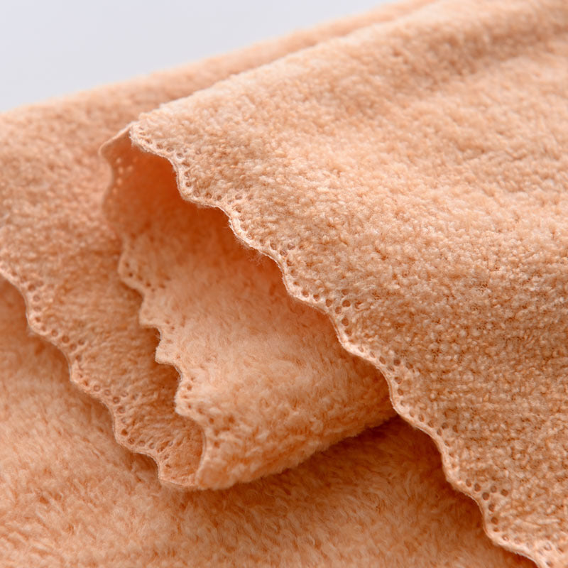 Two-Piece Coral Fleece Towel and Bath Towel Set