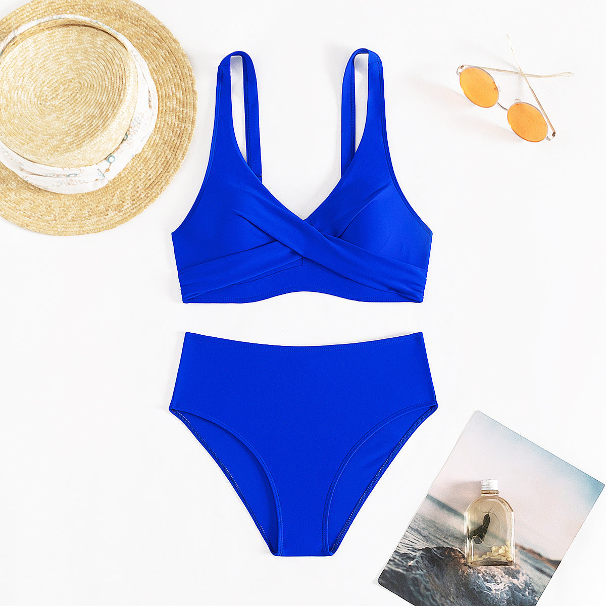 Two-Piece High-Waist Bikini Swimwear