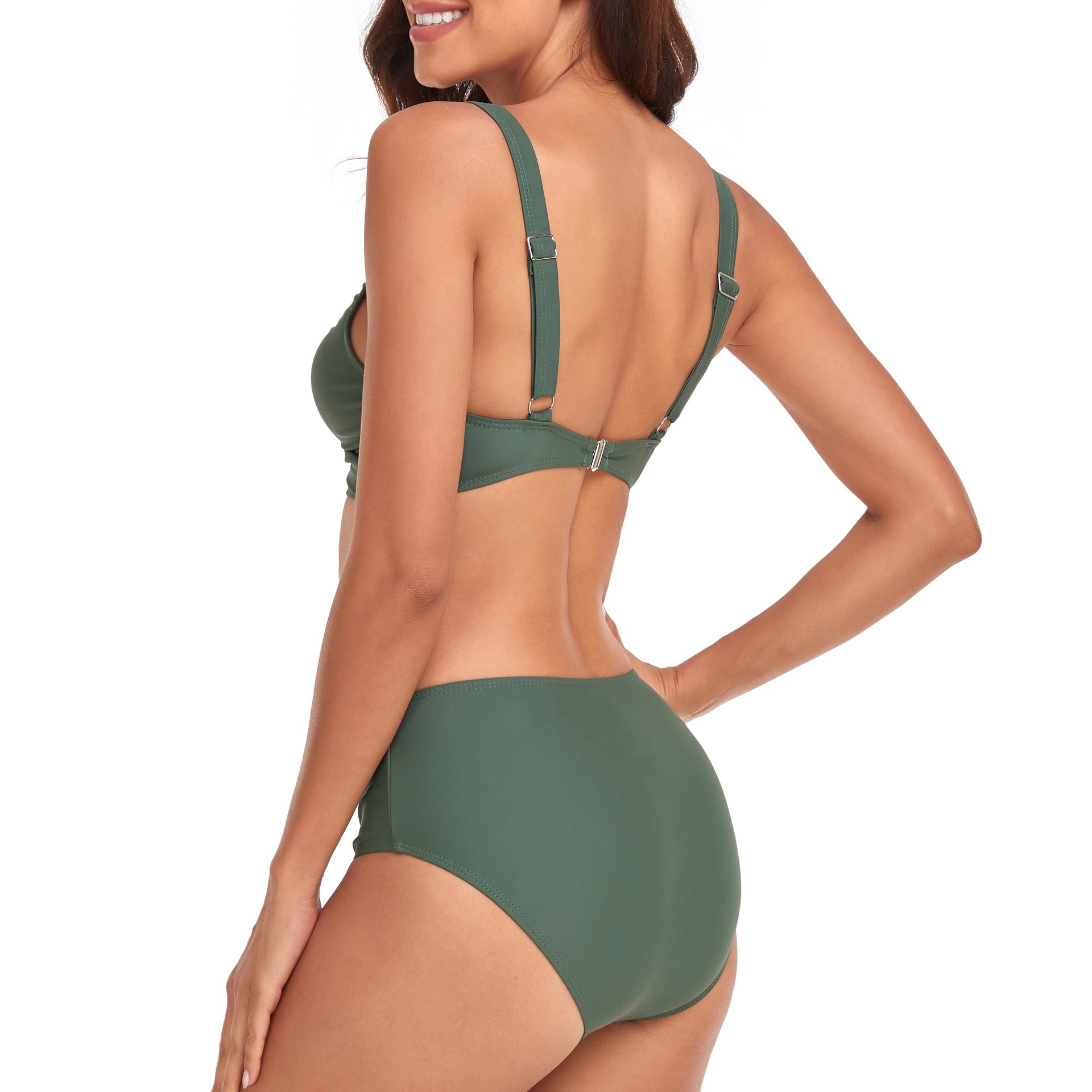 Two-Piece High-Waist Bikini Swimwear