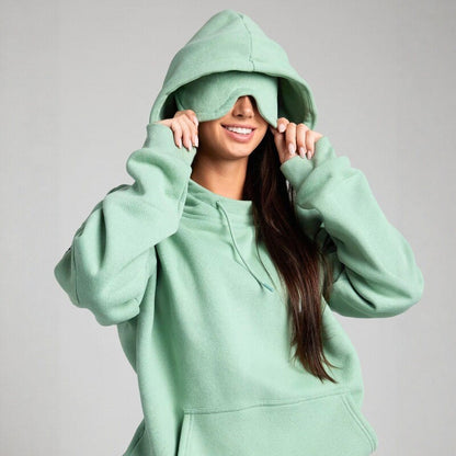 Two-Piece Hooded Sweatshirt and Pants Set
