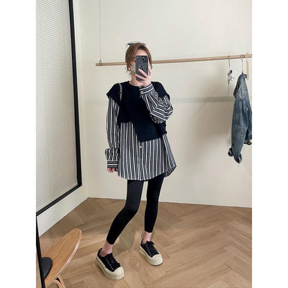 Two-piece long-sleeved shirts