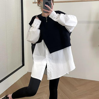 Two-piece long-sleeved shirts