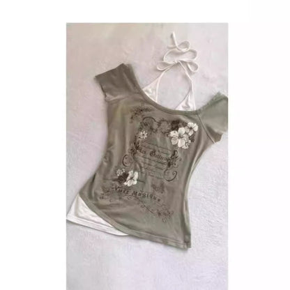 Two-Piece Short-Sleeved T-Shirt