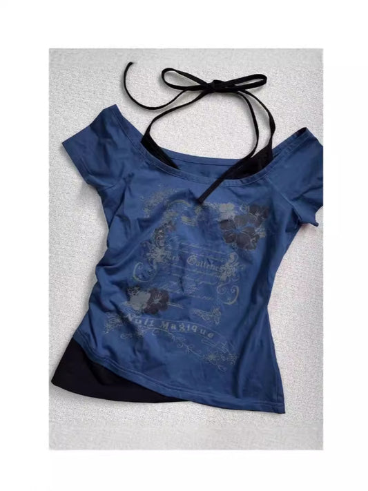 Two-Piece Short-Sleeved T-Shirt
