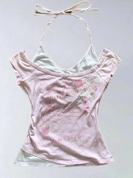 Two-Piece Short-Sleeved T-Shirt