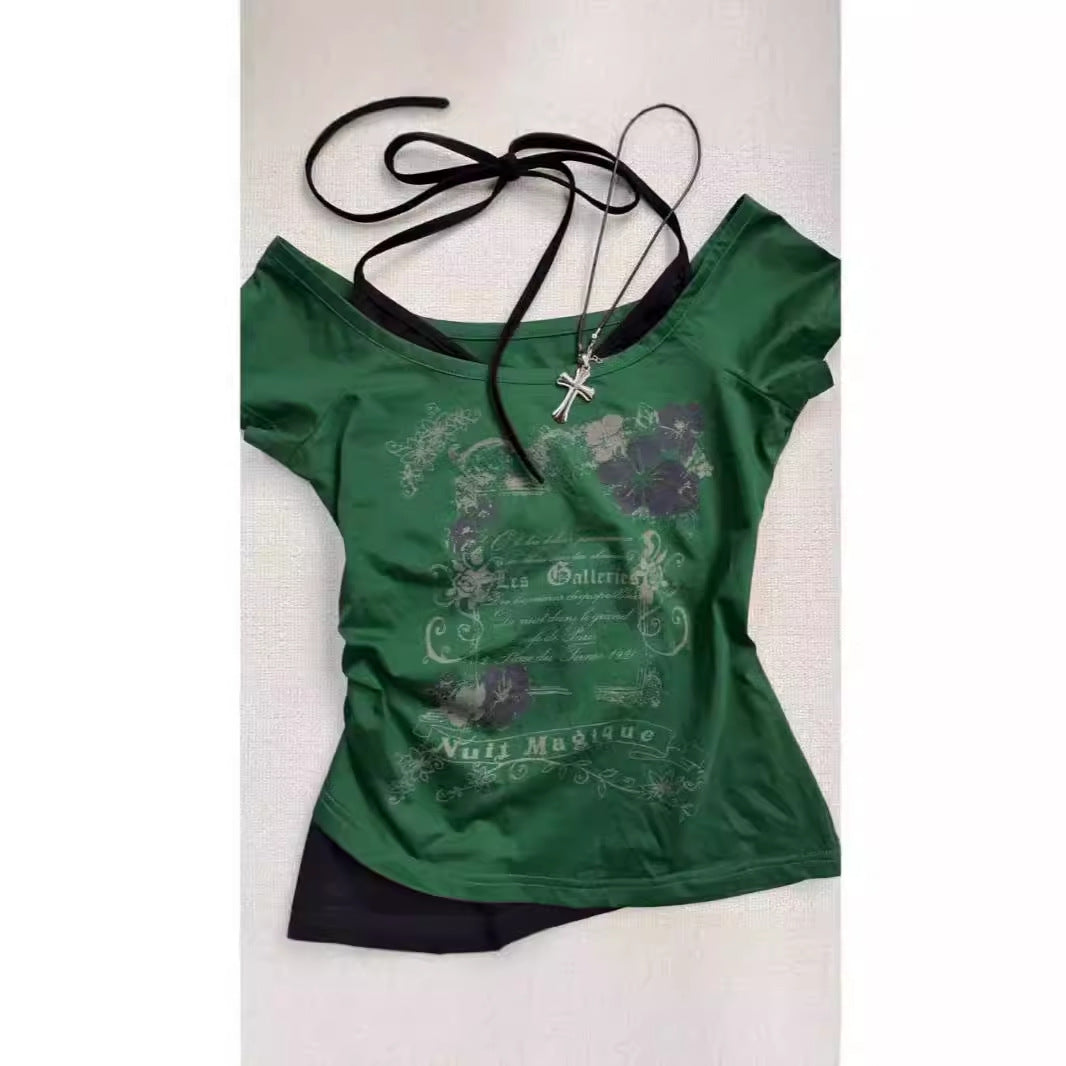 Two-Piece Short-Sleeved T-Shirt