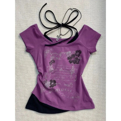 Two-Piece Short-Sleeved T-Shirt