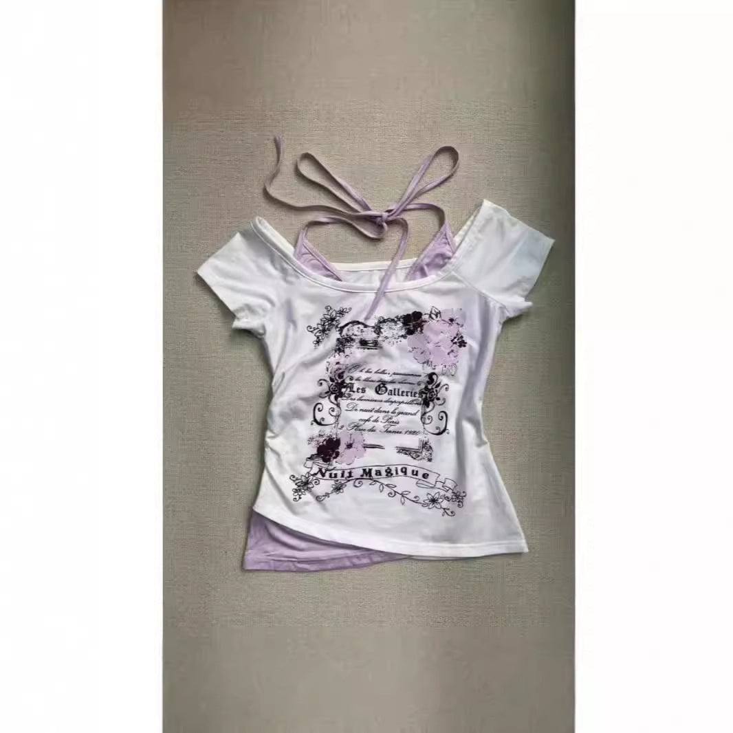Two-Piece Short-Sleeved T-Shirt