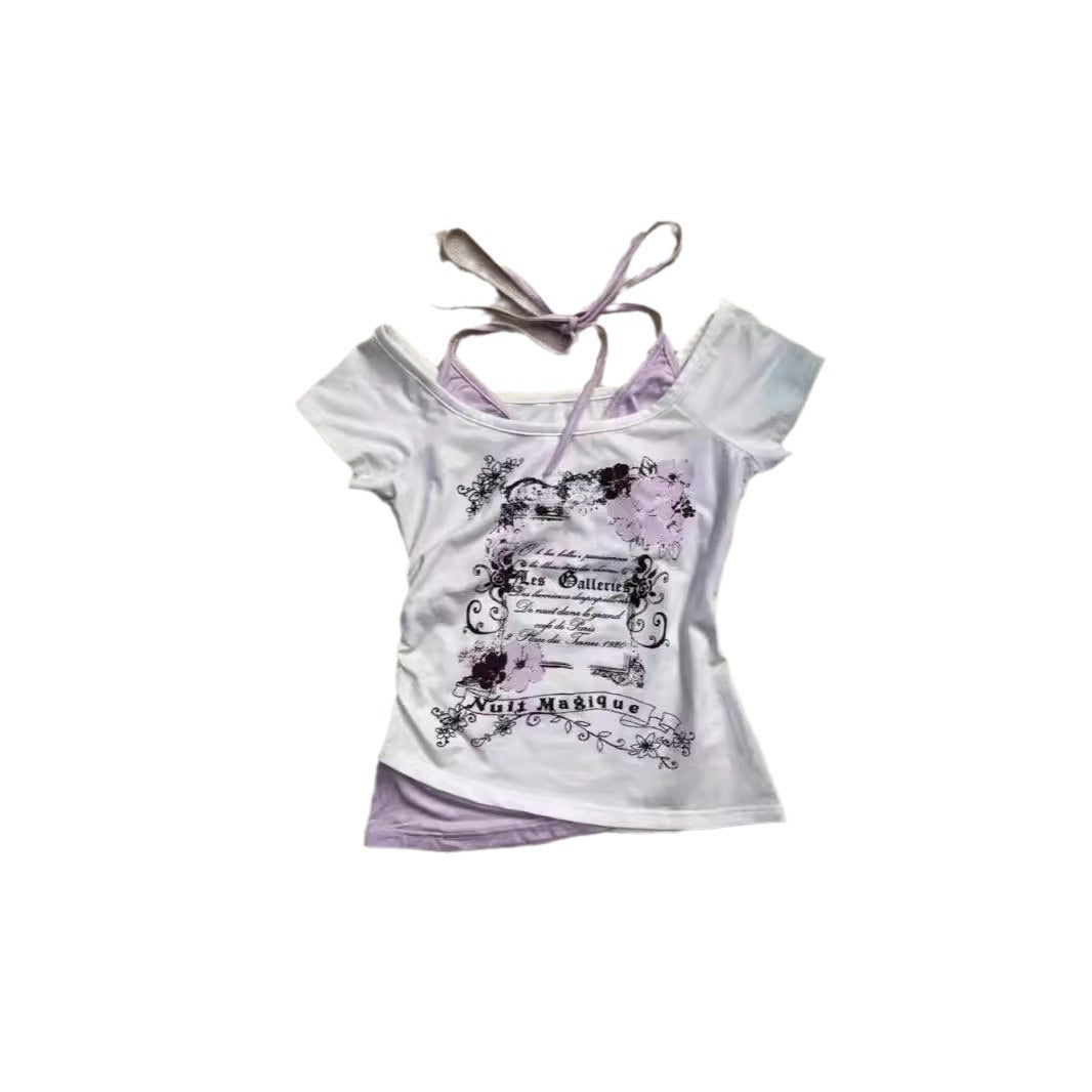 Two-Piece Short-Sleeved T-Shirt