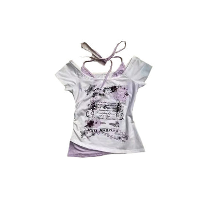 Two-Piece Short-Sleeved T-Shirt