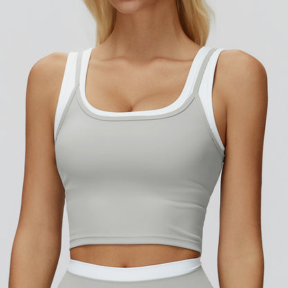 Two-Piece Sports Bra Top with Nude Sensation Fabric