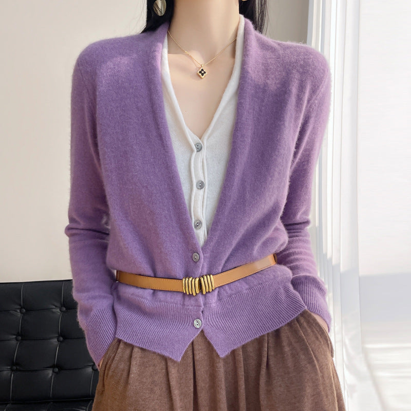 Two-piece sweater cardigan set