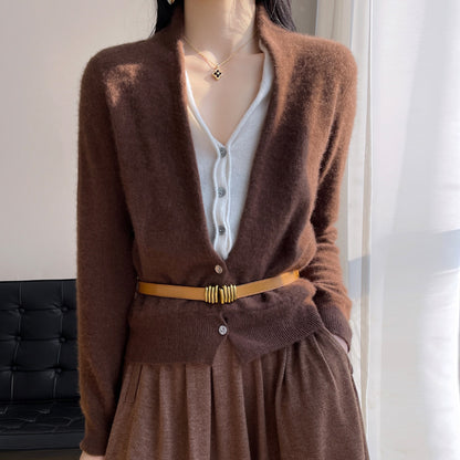 Two-piece sweater cardigan set