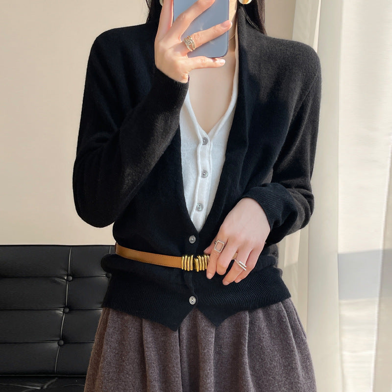 Two-piece sweater cardigan set