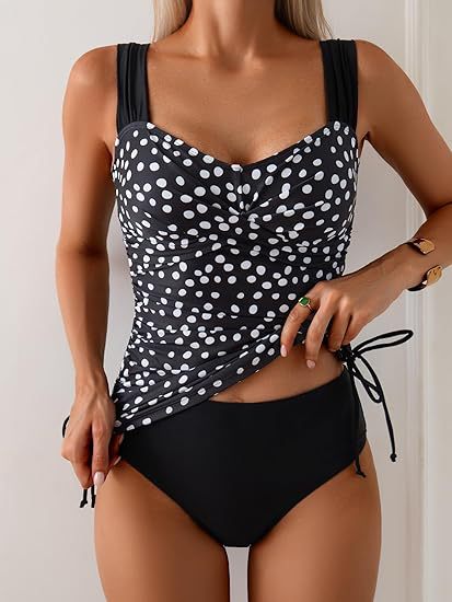 Two-Piece Women's Swimsuit with Floral Print