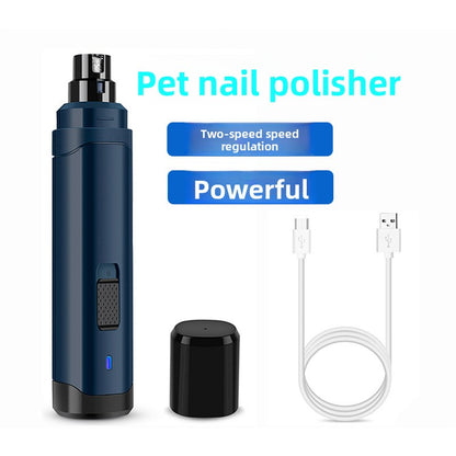 Two-Speed Rechargeable Pet Nail Grinder for Dogs and Cats