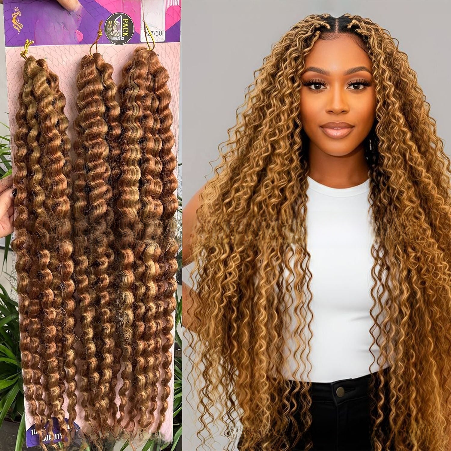 Two-Strand Braided Synthetic Hair Extensions