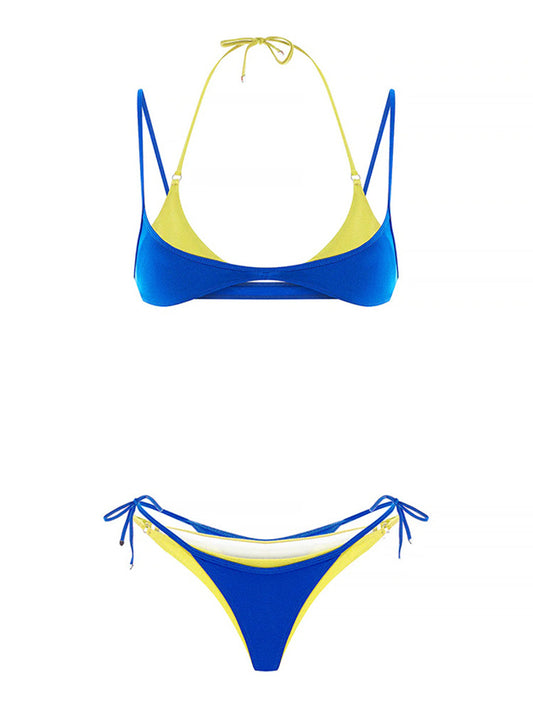 Two-Tone Bikini Swimsuit