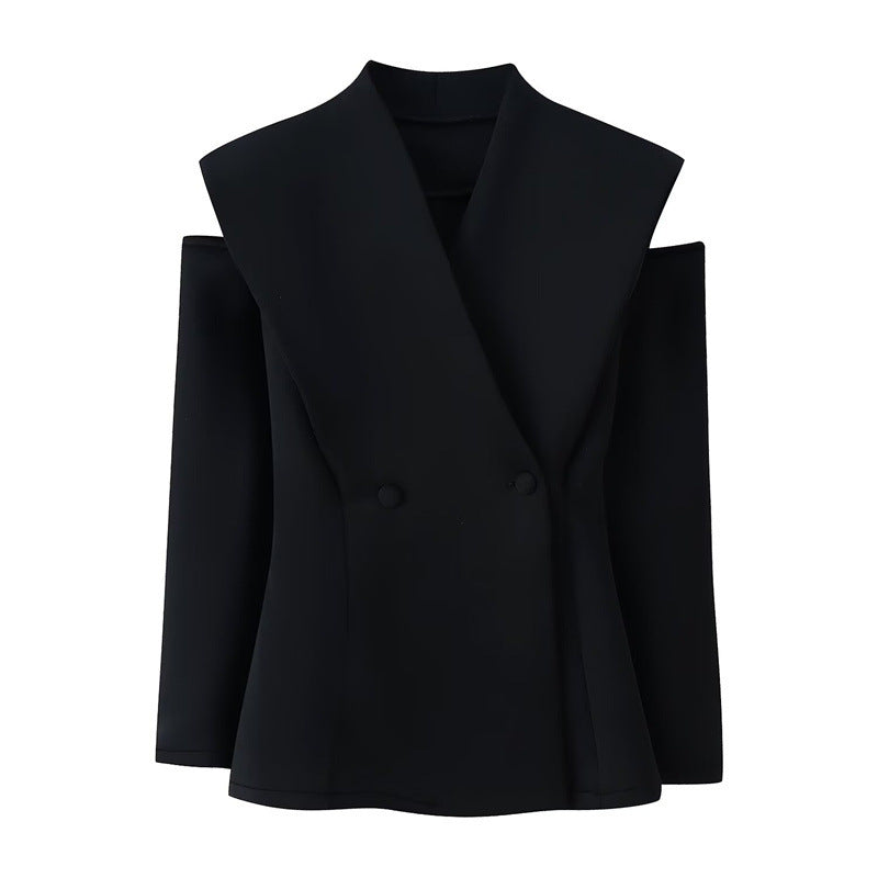 Two-Tone Long Sleeve Blazer