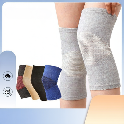 Two-way stretch knee pads for warmth