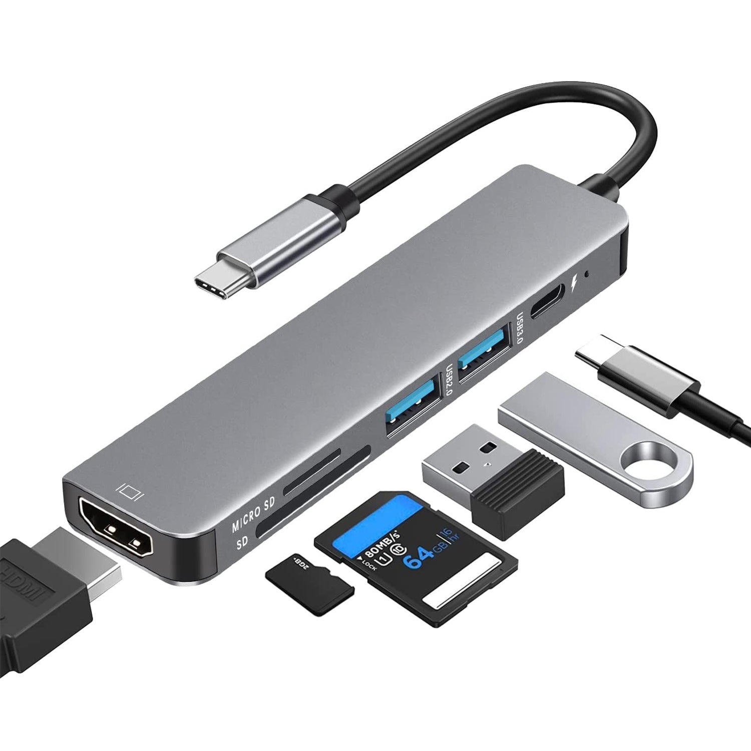 Type-C 8-in-1 Docking Station
