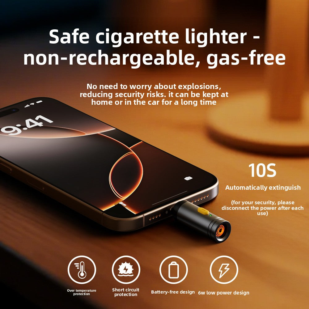 Type-C Rechargeable Portable Cigarette Lighter