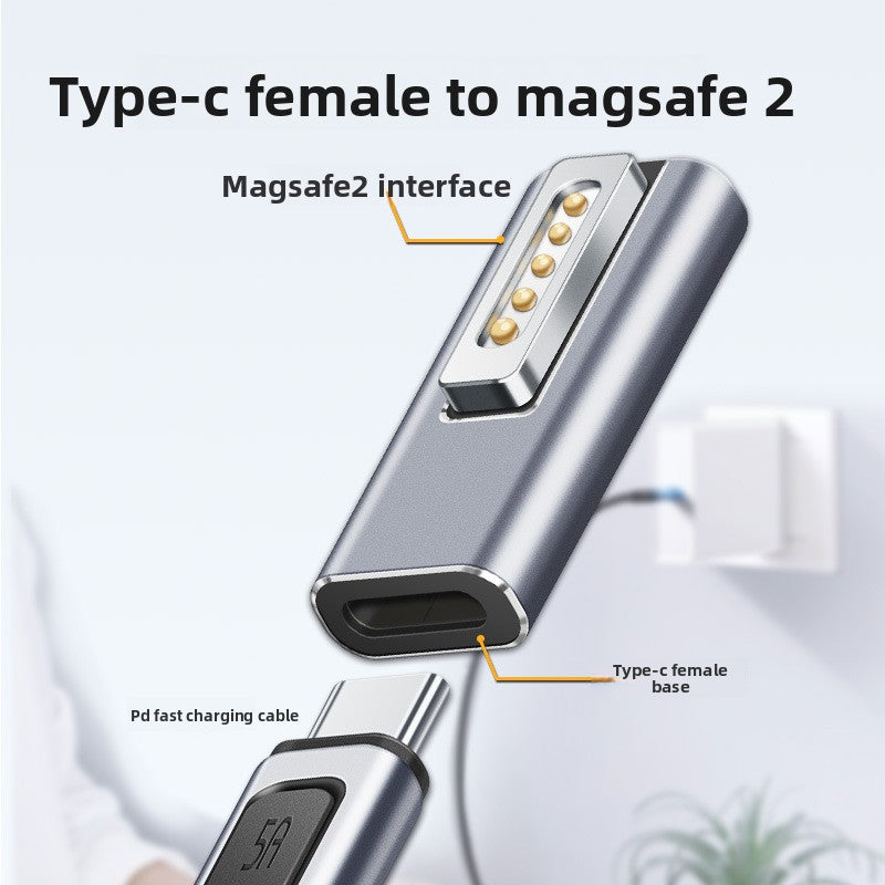 Type-C to MagSafe 2 Adapter for MacBook Charging Conversion