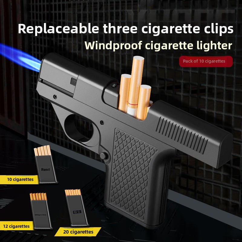 Type Windproof Lighter Cigarette Case
