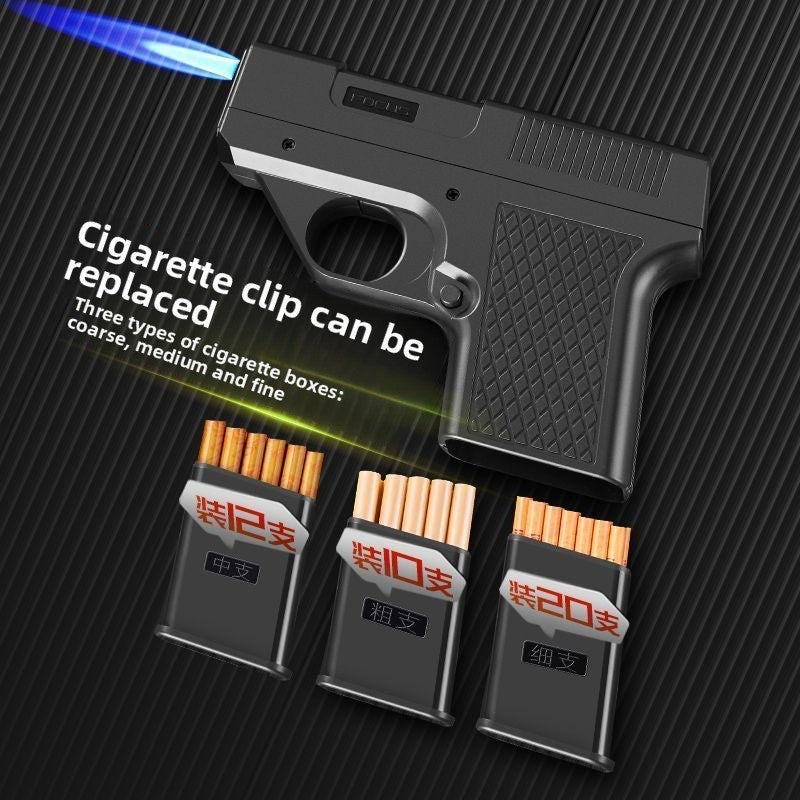 Type Windproof Lighter Cigarette Case