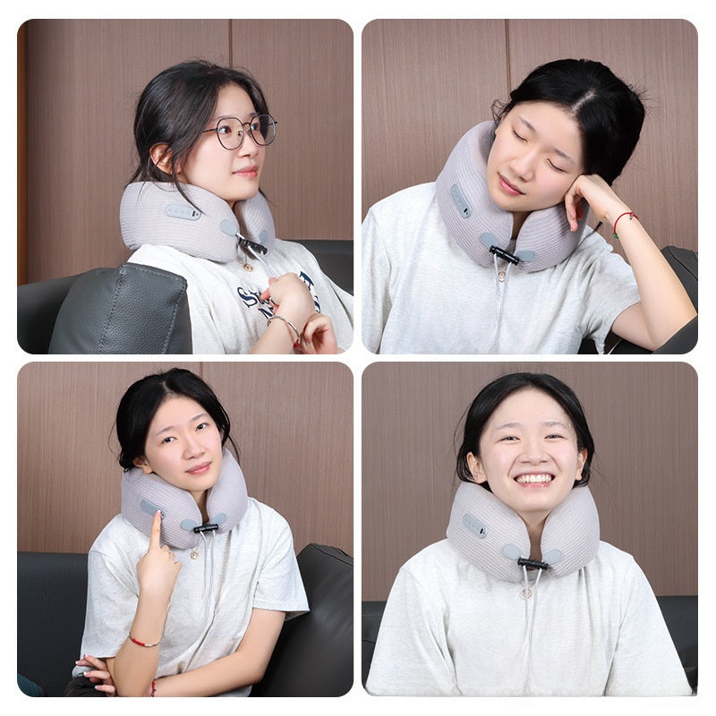 U-Shaped Neck and Shoulder Massage Pillow with Heat Therapy