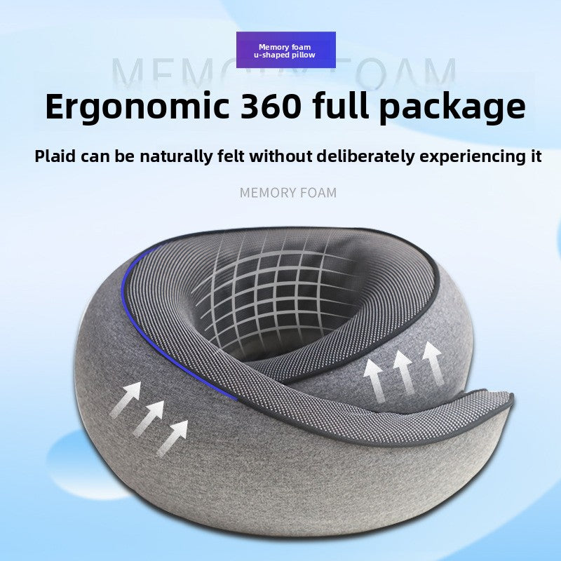 U-shaped neck support pillow