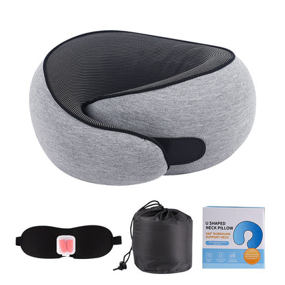 U-shaped neck support pillow