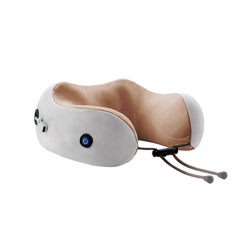 U-shaped pillow massager